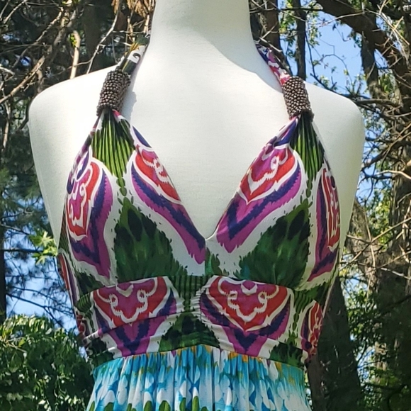 Boho tie diy print maxi dress - Picture 3 of 3